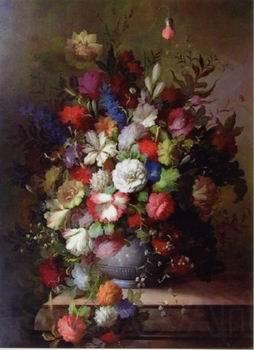unknow artist Floral, beautiful classical still life of flowers.084 Norge oil painting art